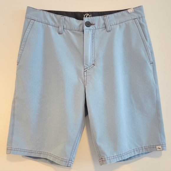 Quiksilver Other - Quiksilver Men’s Blue Distressed Shorts Size 30 Surf Skate